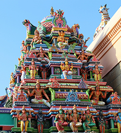 Colorful temple view on one day package from chennai